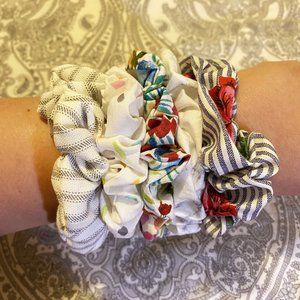 Scrunchies Pack of 5- Homemade and High Quality